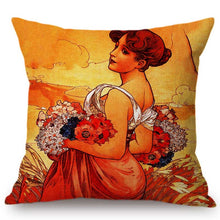 Load image into Gallery viewer, Absolutely Incredible Alphonse Mucha Pillow Covers