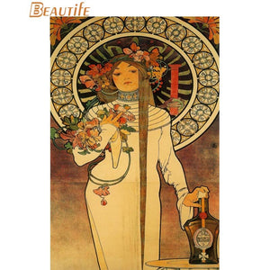 Alphonse Mucha Satin Poster Prints