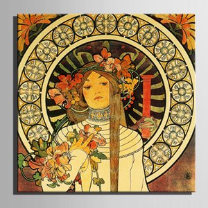 Framed or Un-Framed Canvas Art Nouveau Prints by Alphonse Mucha