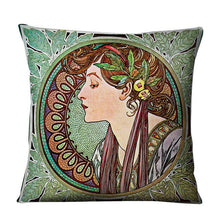 Load image into Gallery viewer, Charming Vintage Art Nouveau Mucha Pillow Covers