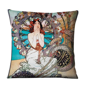 Charming Vintage Art Nouveau Mucha Pillow Covers